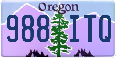 OR license plate 988ITQ