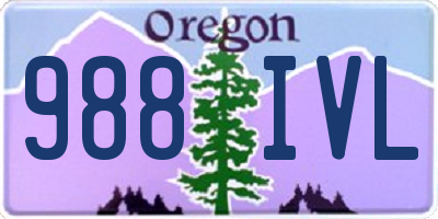 OR license plate 988IVL