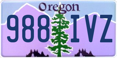 OR license plate 988IVZ
