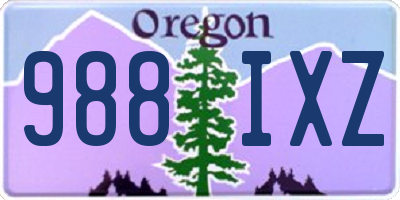 OR license plate 988IXZ