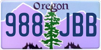 OR license plate 988JBB