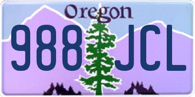 OR license plate 988JCL