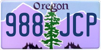 OR license plate 988JCP