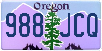 OR license plate 988JCQ