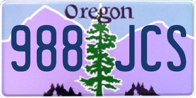 OR license plate 988JCS