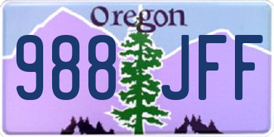 OR license plate 988JFF