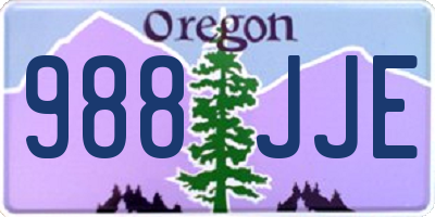 OR license plate 988JJE