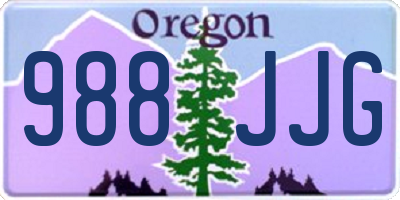 OR license plate 988JJG