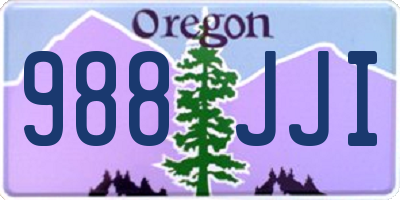 OR license plate 988JJI