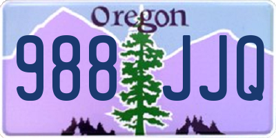 OR license plate 988JJQ