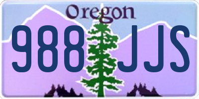 OR license plate 988JJS