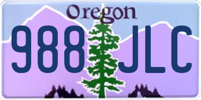 OR license plate 988JLC