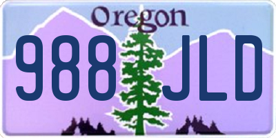 OR license plate 988JLD