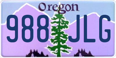 OR license plate 988JLG