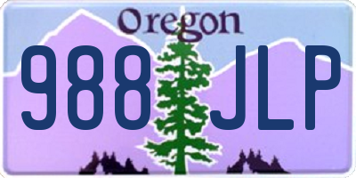 OR license plate 988JLP