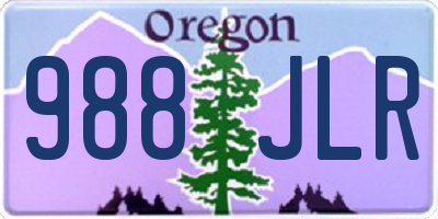 OR license plate 988JLR