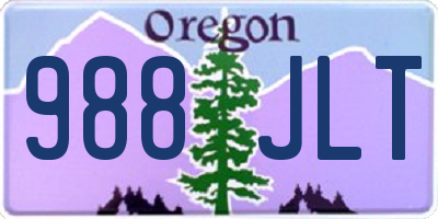 OR license plate 988JLT