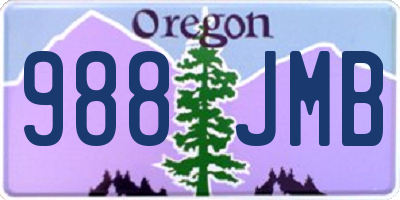 OR license plate 988JMB