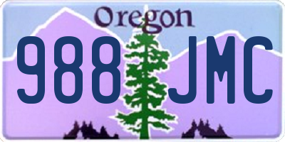 OR license plate 988JMC