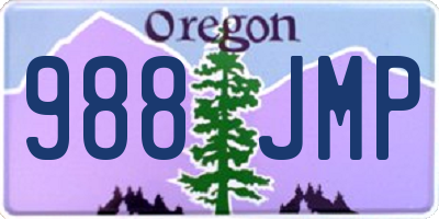 OR license plate 988JMP