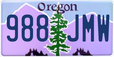 OR license plate 988JMW
