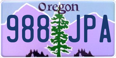 OR license plate 988JPA