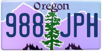 OR license plate 988JPH