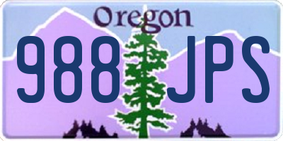 OR license plate 988JPS