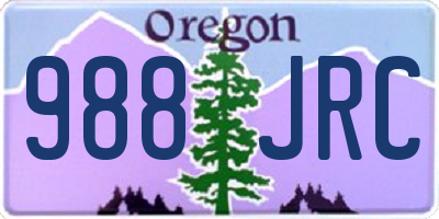 OR license plate 988JRC