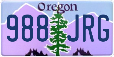 OR license plate 988JRG