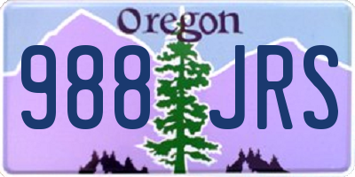 OR license plate 988JRS