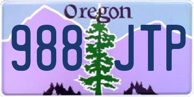 OR license plate 988JTP