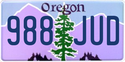 OR license plate 988JUD