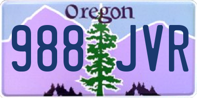 OR license plate 988JVR