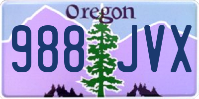 OR license plate 988JVX