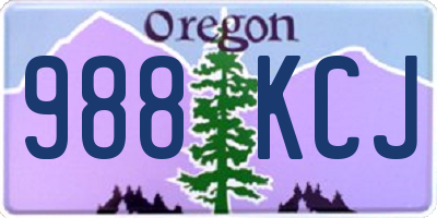 OR license plate 988KCJ