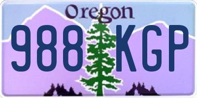 OR license plate 988KGP