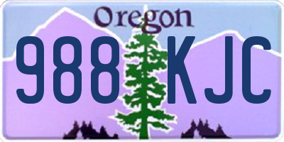 OR license plate 988KJC