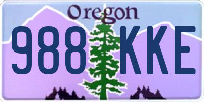 OR license plate 988KKE