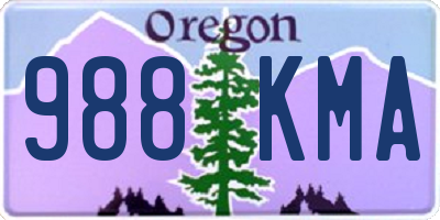 OR license plate 988KMA