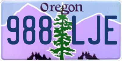 OR license plate 988LJE