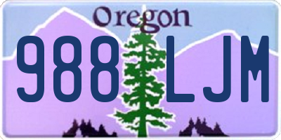 OR license plate 988LJM