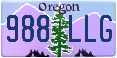 OR license plate 988LLG