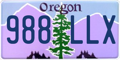 OR license plate 988LLX