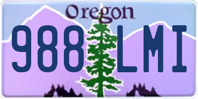 OR license plate 988LMI