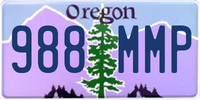 OR license plate 988MMP