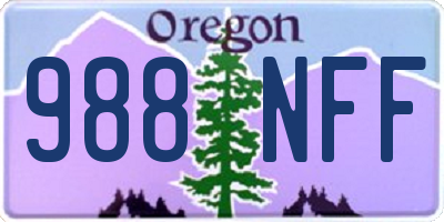 OR license plate 988NFF