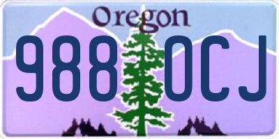 OR license plate 988OCJ