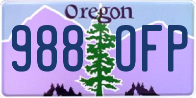 OR license plate 988OFP