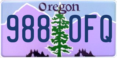 OR license plate 988OFQ